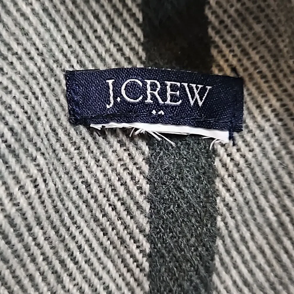J. Crew Neutral Colorblock Pashmina Scarf | Gray Cream Tan Wrap